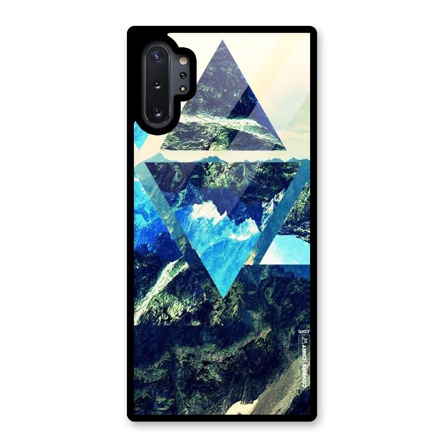 Triangular View Glass Back Case for Galaxy Note 10 Plus