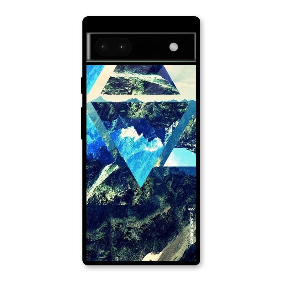 Triangular View Glass Back Case for Google Pixel 6a