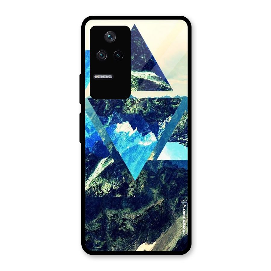 Triangular View Glass Back Case for Poco F4 5G