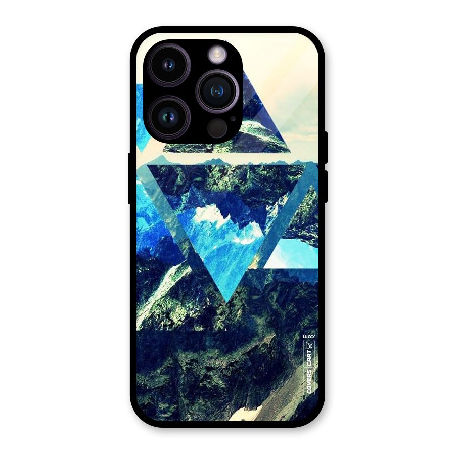 Triangular View Glass Back Case for iPhone 14 Pro