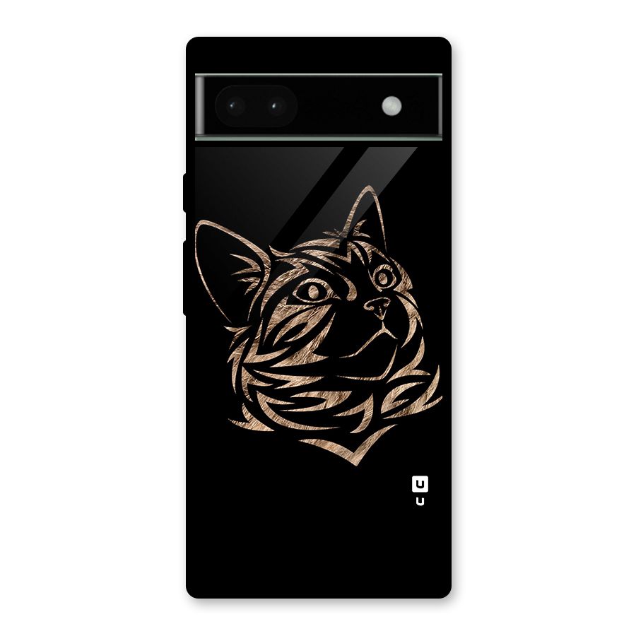 Tribal Cat Glass Back Case for Google Pixel 6a