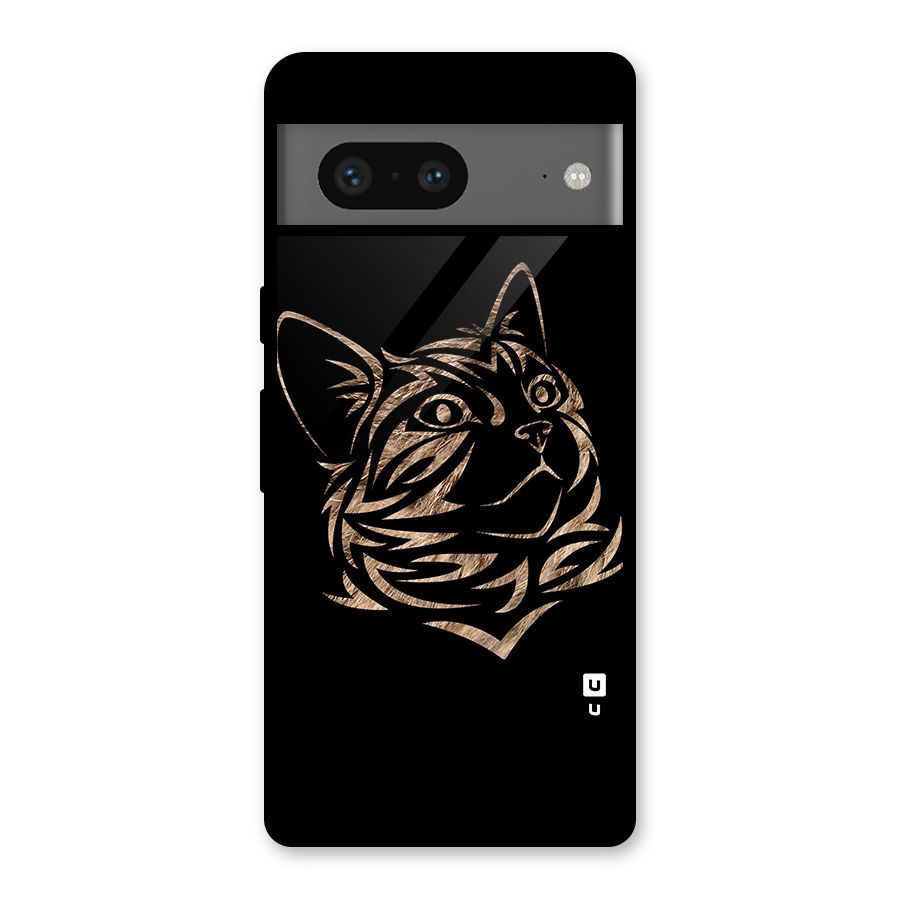 Tribal Cat Glass Back Case for Google Pixel 7