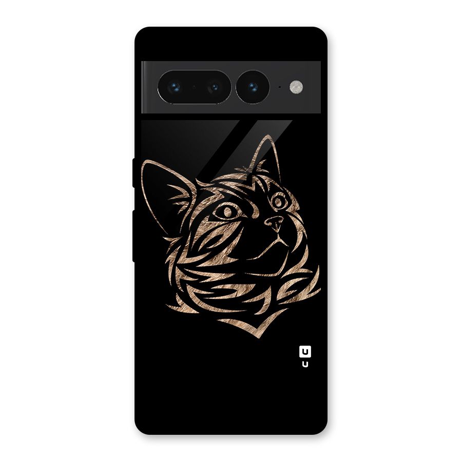 Tribal Cat Glass Back Case for Google Pixel 7 Pro