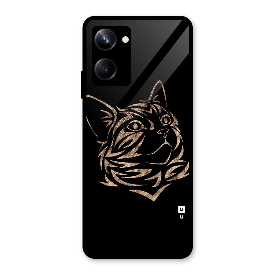 Tribal Cat Glass Back Case for Realme 10 Pro