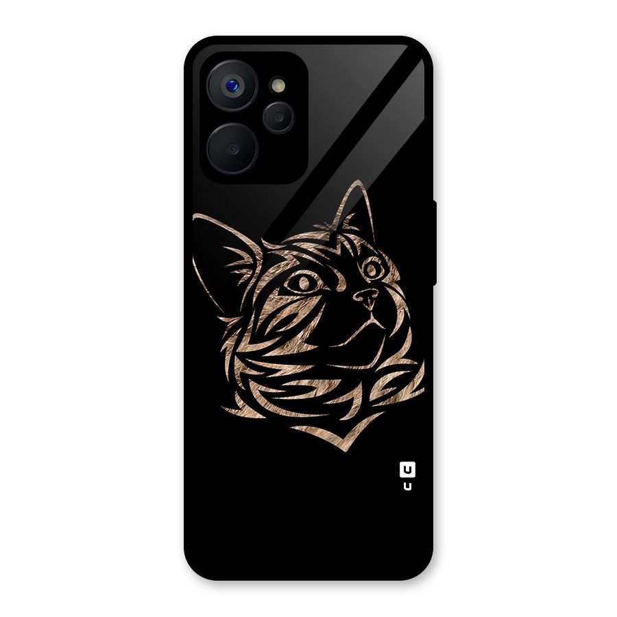 Tribal Cat Glass Back Case for Realme 9i 5G