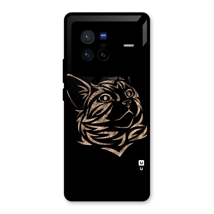 Tribal Cat Glass Back Case for Vivo X80