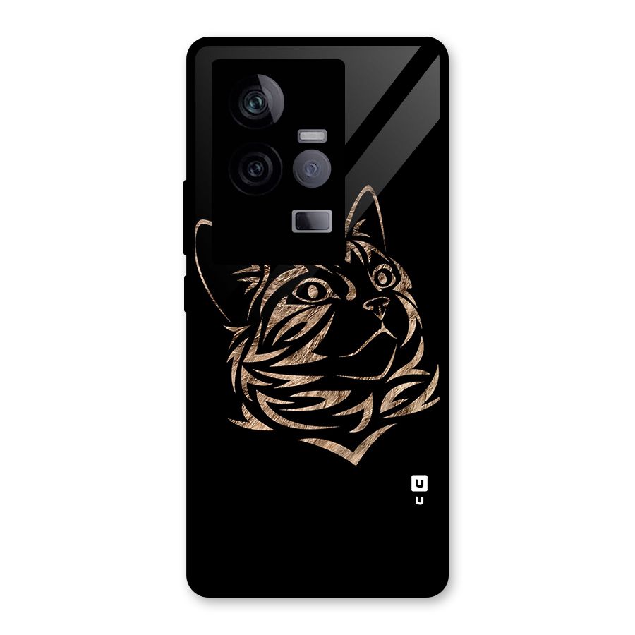 Tribal Cat Glass Back Case for Vivo iQOO 11 5G