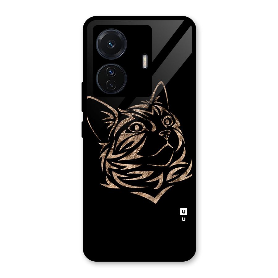 Tribal Cat Glass Back Case for Vivo iQOO Z6 Pro