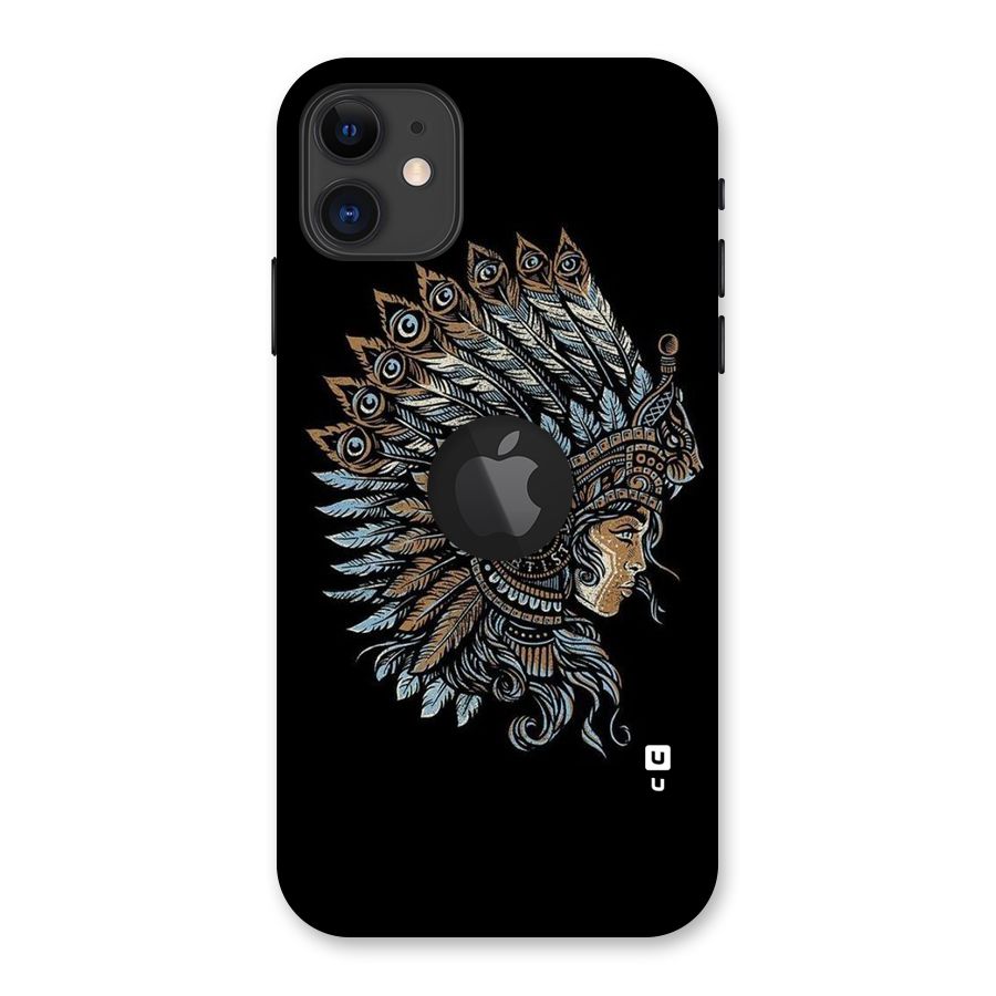 Tribal Design Back Case for iPhone 11 Logo Cut