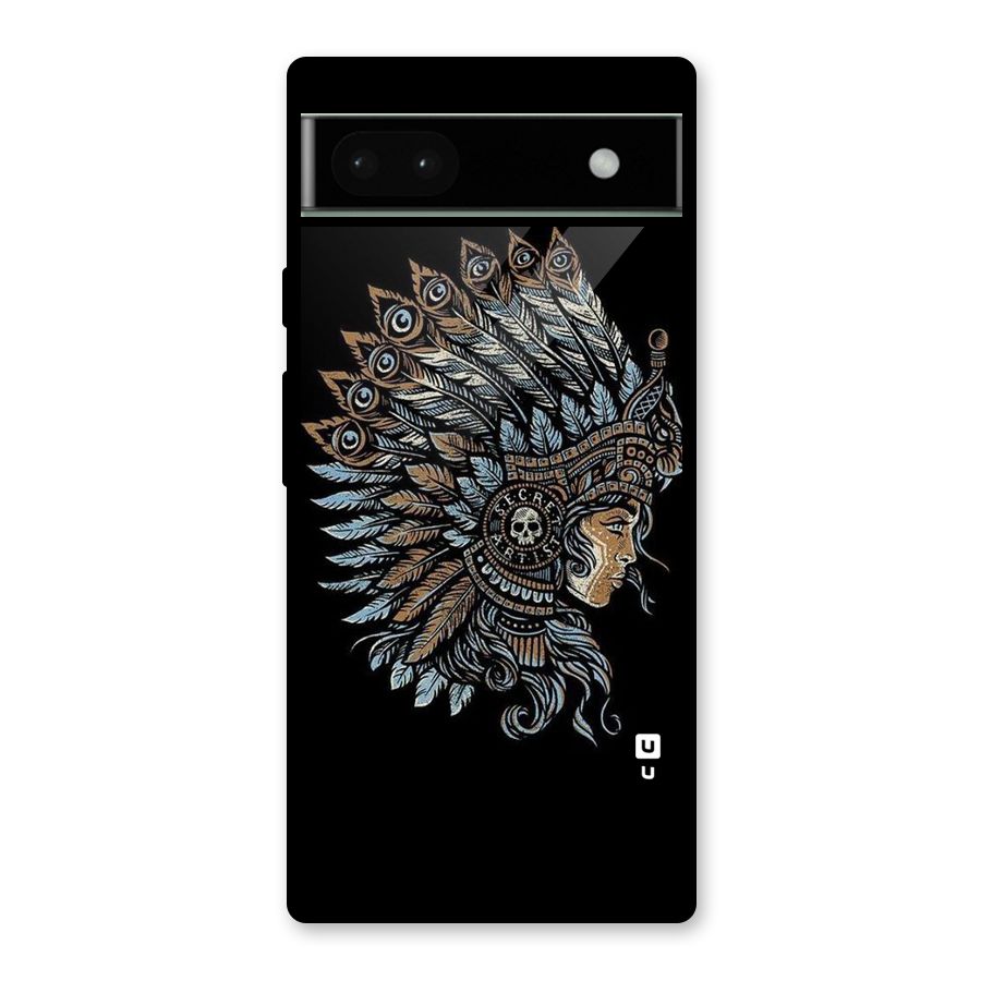 Tribal Design Glass Back Case for Google Pixel 6a