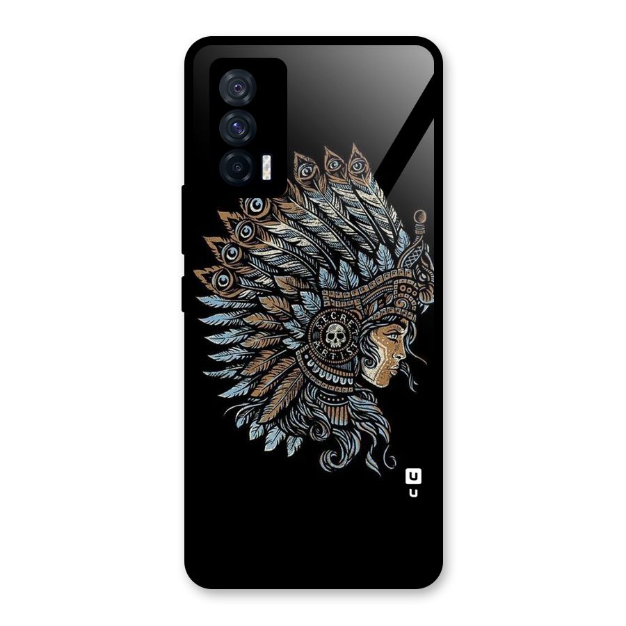 Tribal Design Glass Back Case for Vivo iQOO 7 5G