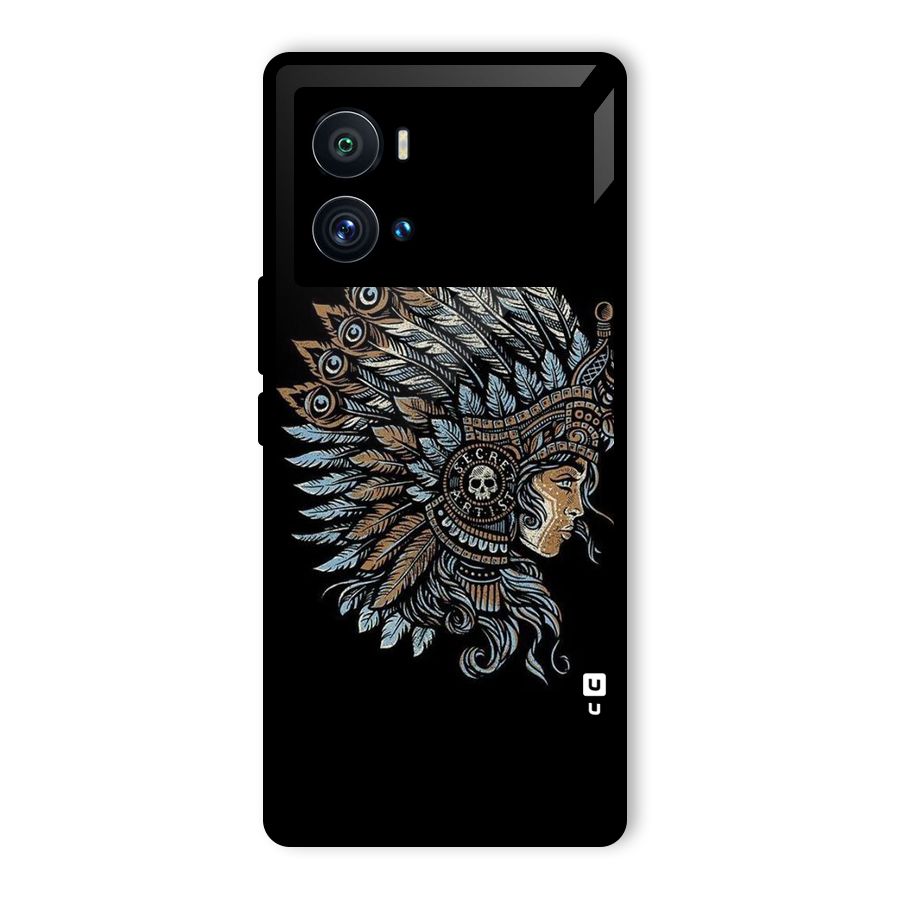 Tribal Design Glass Back Case for Vivo iQOO 9 Pro