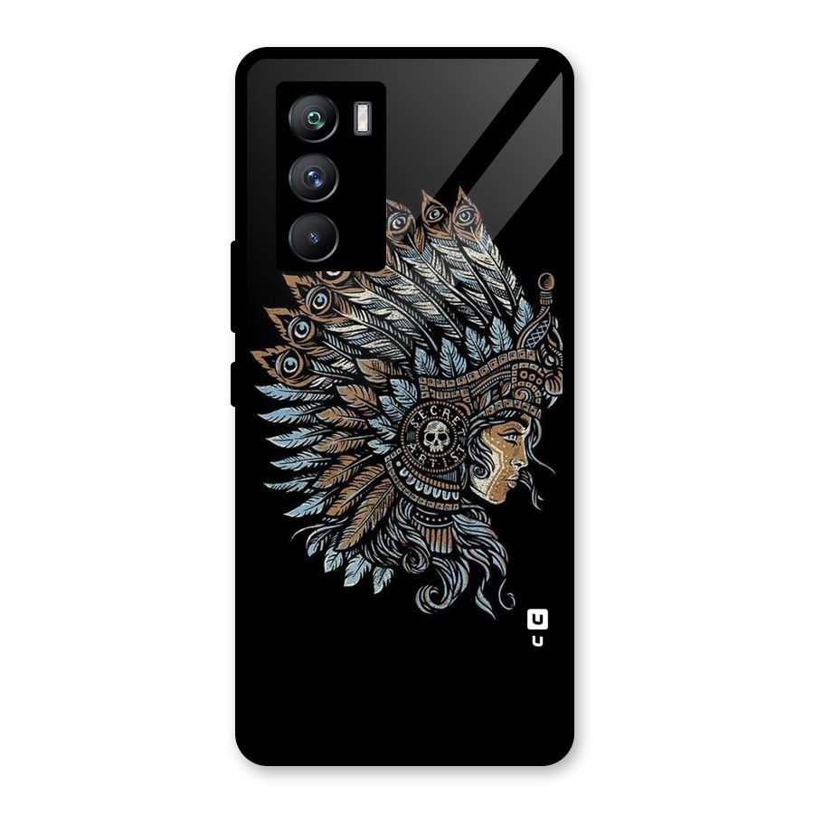 Tribal Design Glass Back Case for Vivo iQOO 9 SE