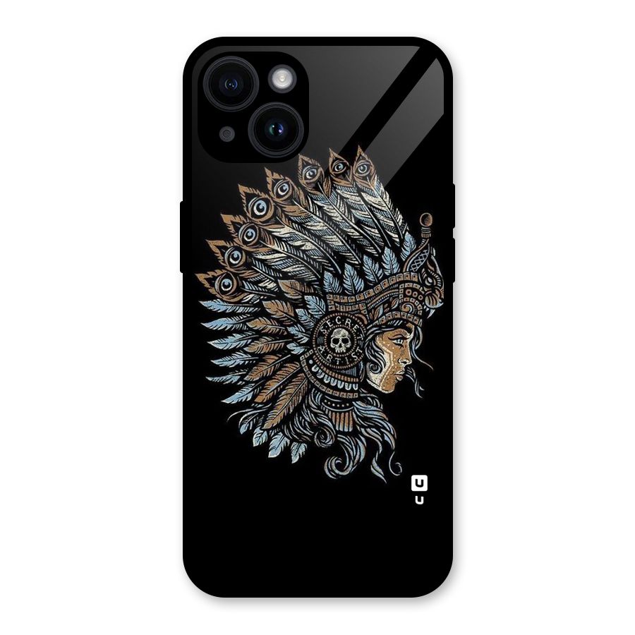 Tribal Design Glass Back Case for iPhone 14