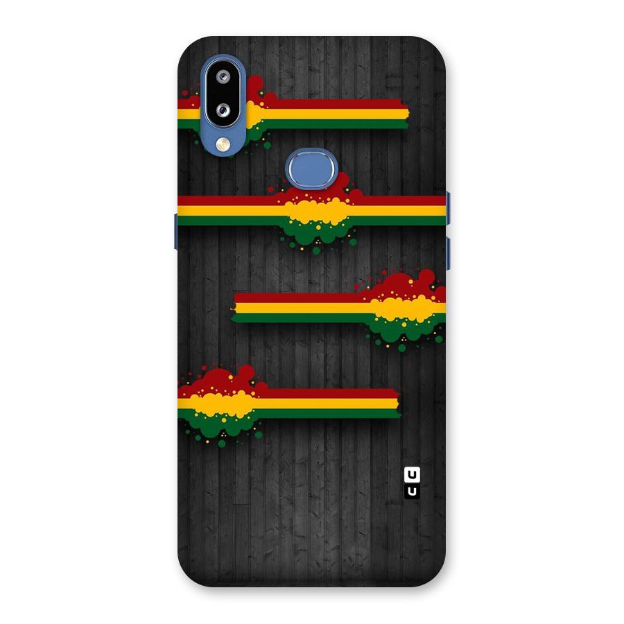 Tricolor Splash Design Back Case for Galaxy M01s