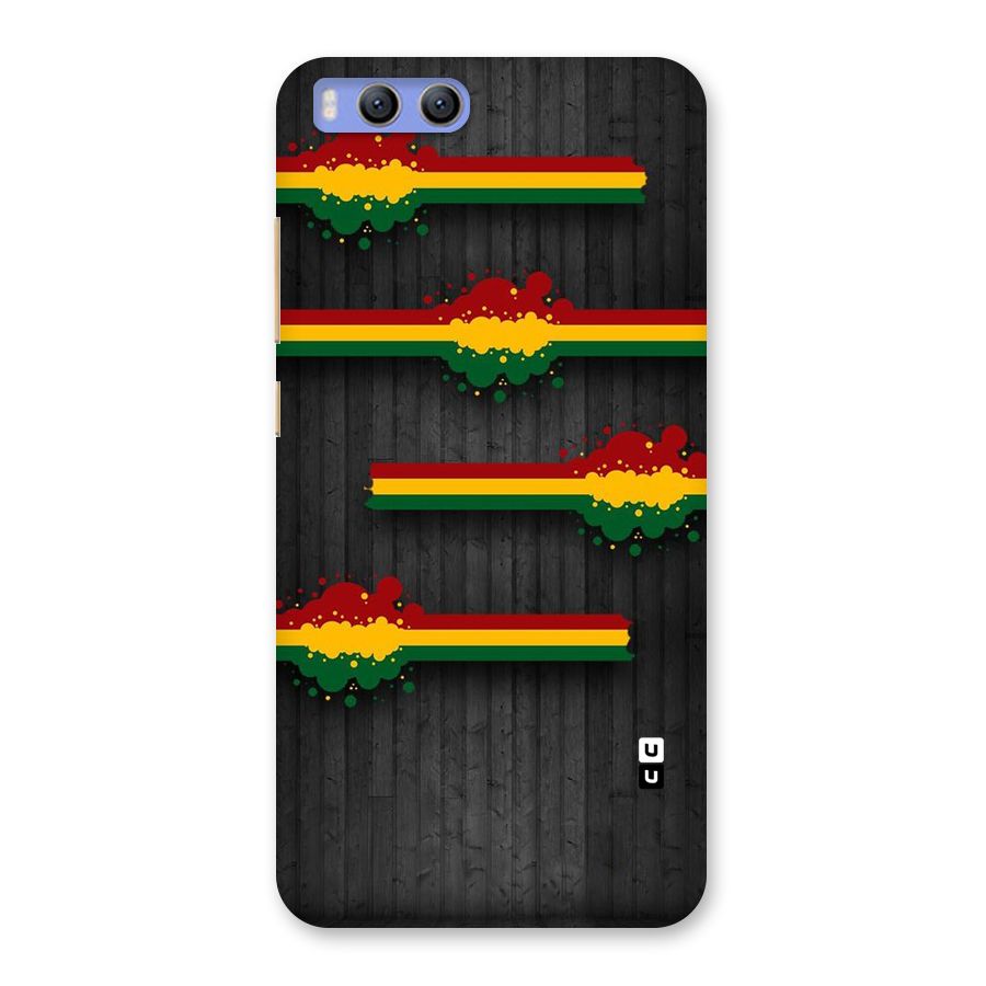 Tricolor Splash Design Back Case for Xiaomi Mi 6