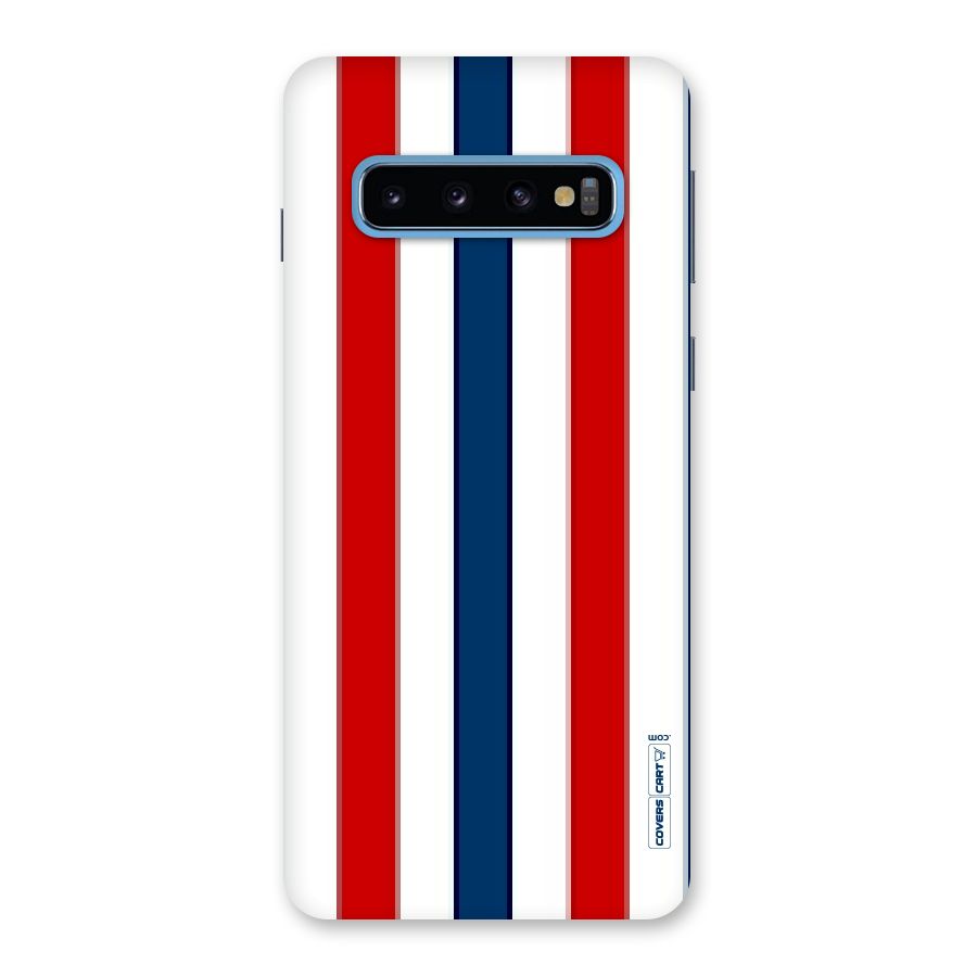 Tricolor Stripes Back Case for Galaxy S10