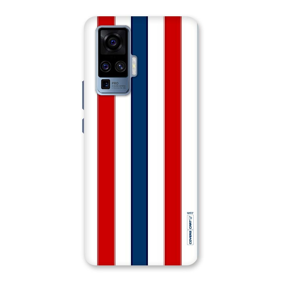Tricolor Stripes Back Case for Vivo X50 Pro