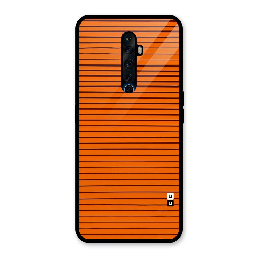 Trippy Stripes Glass Back Case for Oppo Reno2 F