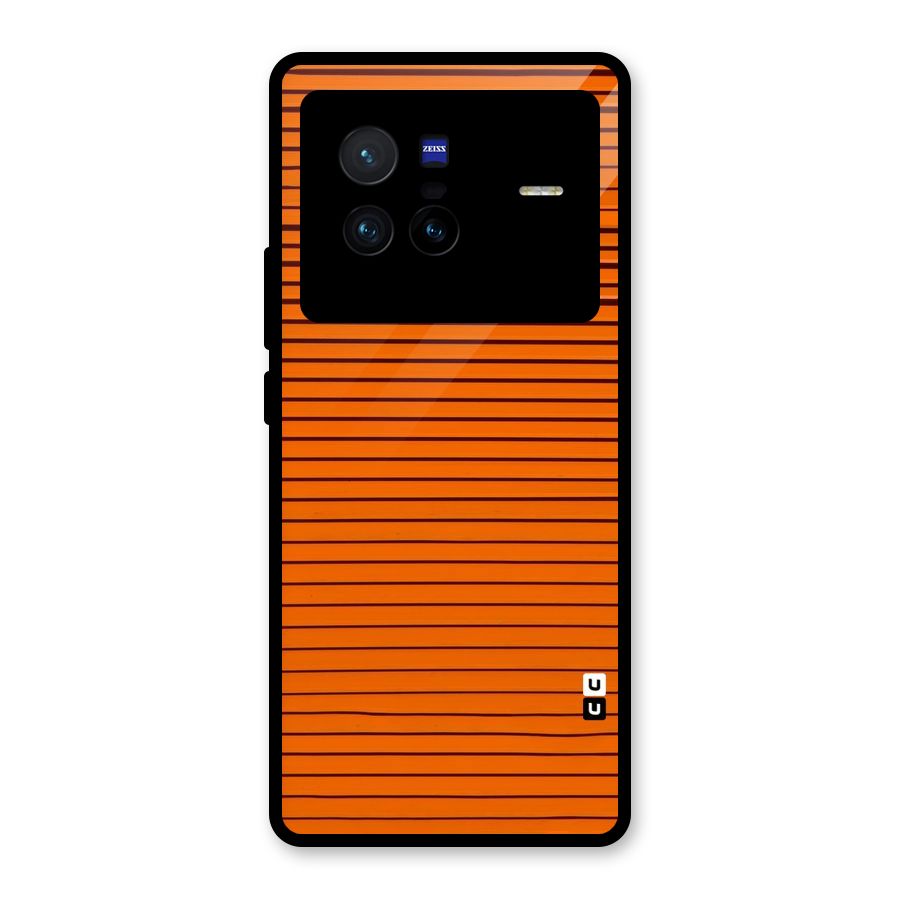 Trippy Stripes Glass Back Case for Vivo X80