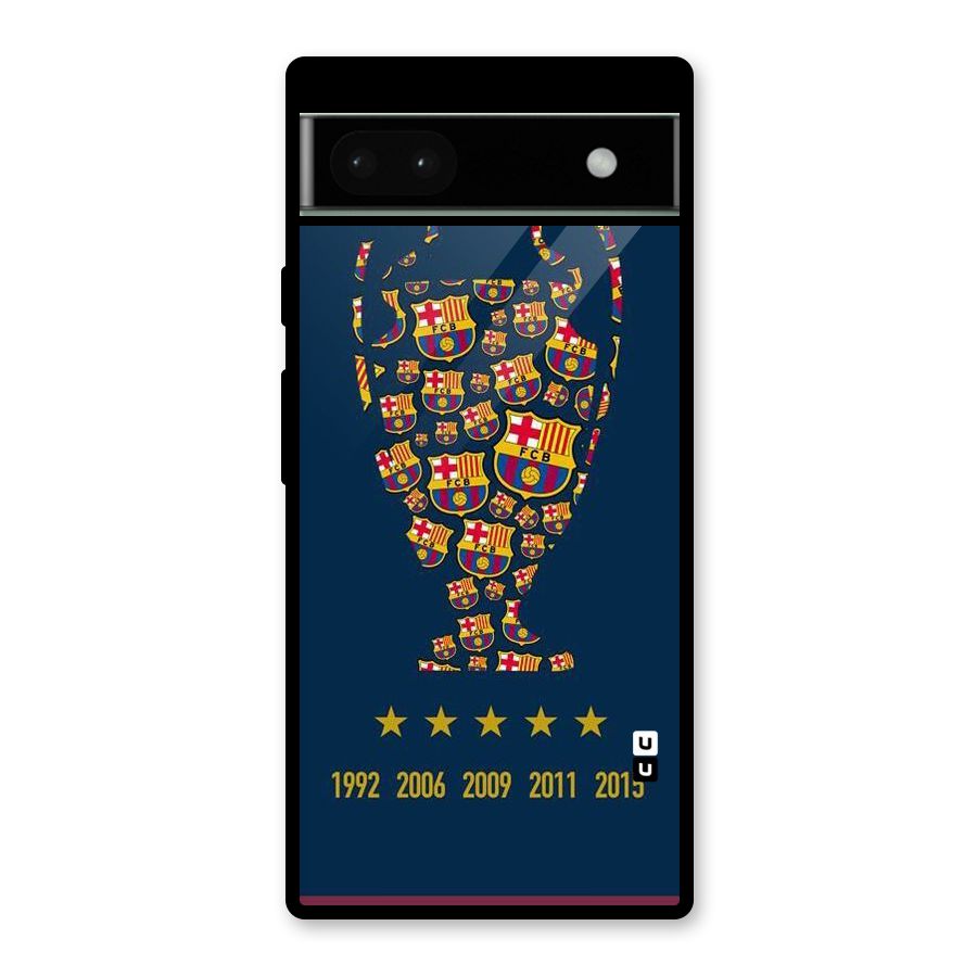 Trophy Team Glass Back Case for Google Pixel 6a