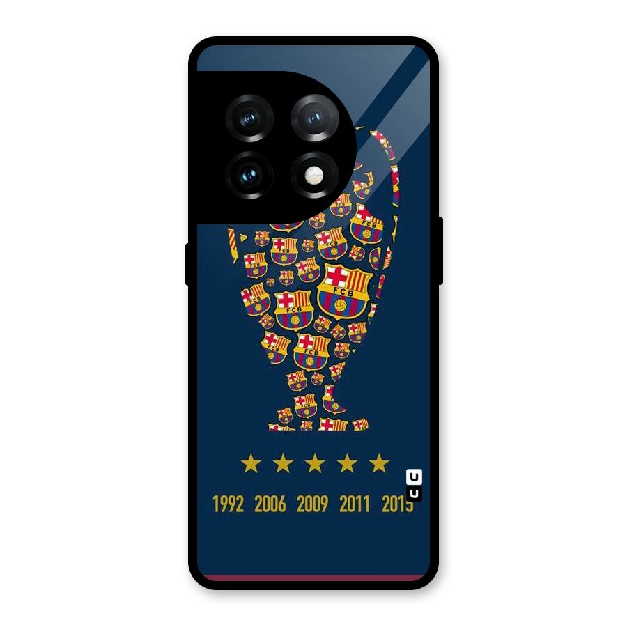 Trophy Team Glass Back Case for OnePlus 11