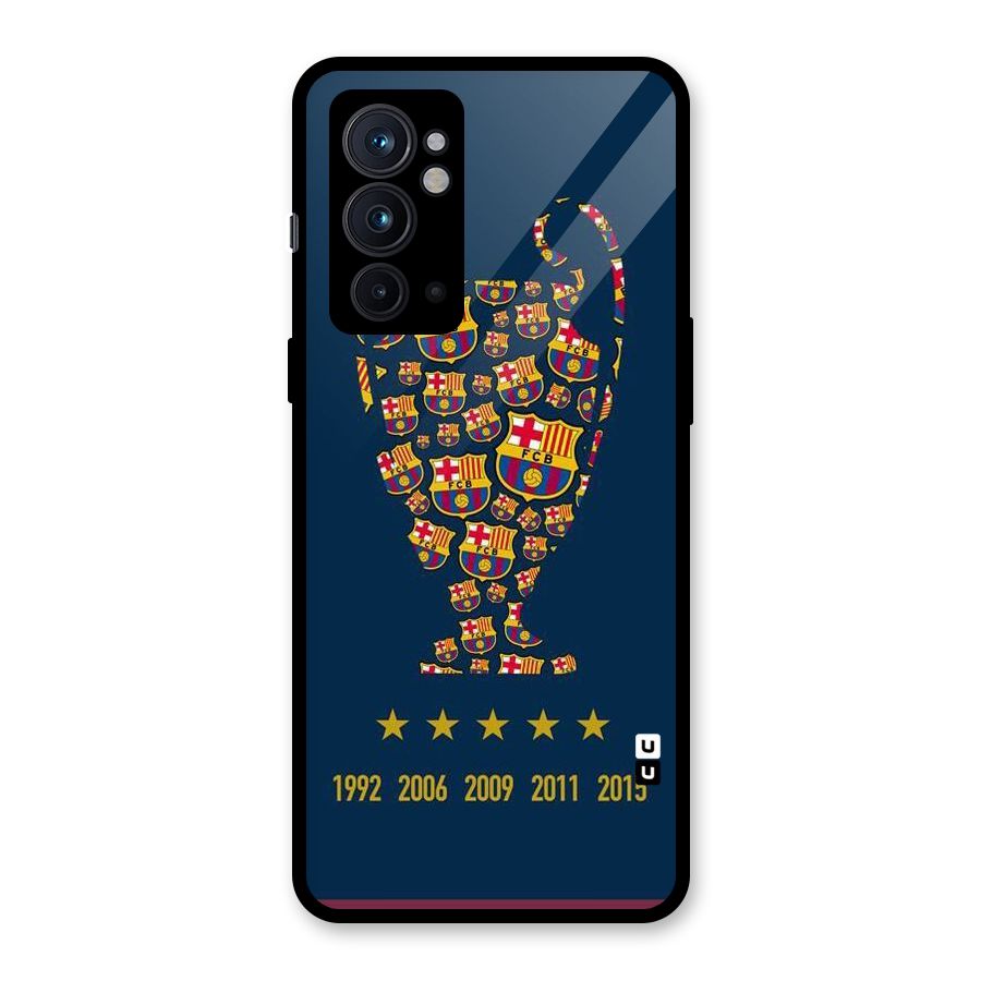 Trophy Team Glass Back Case for OnePlus 9RT 5G