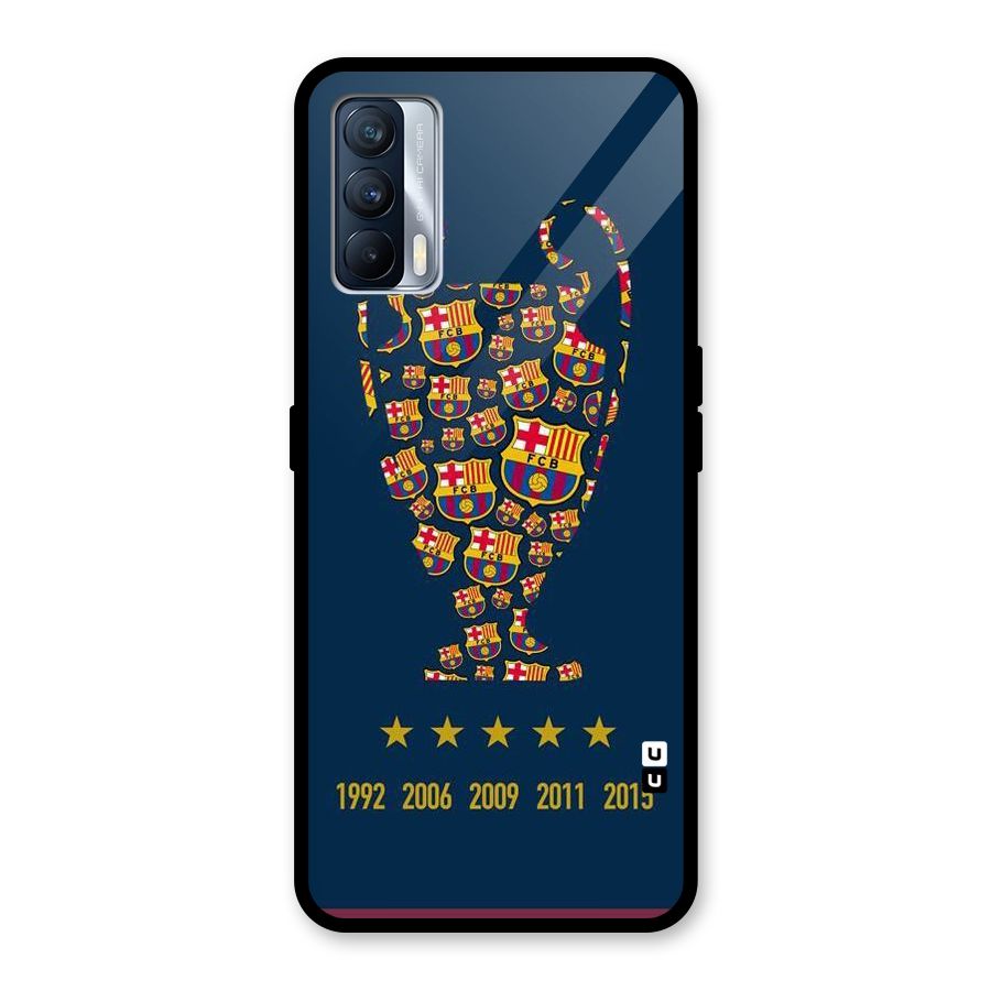 Trophy Team Glass Back Case for Realme X7