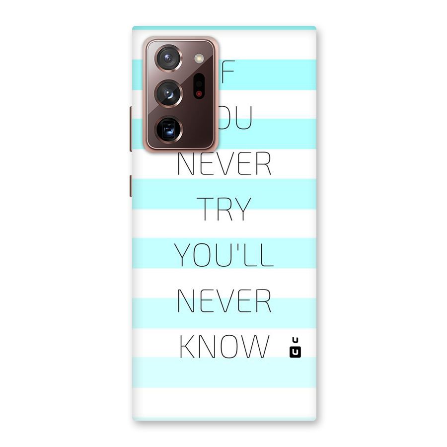Try Know Back Case for Galaxy Note 20 Ultra