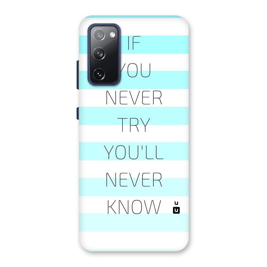 Try Know Back Case for Galaxy S20 FE