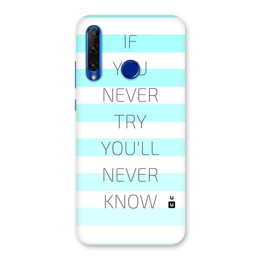 Try Know Back Case for Honor 20i