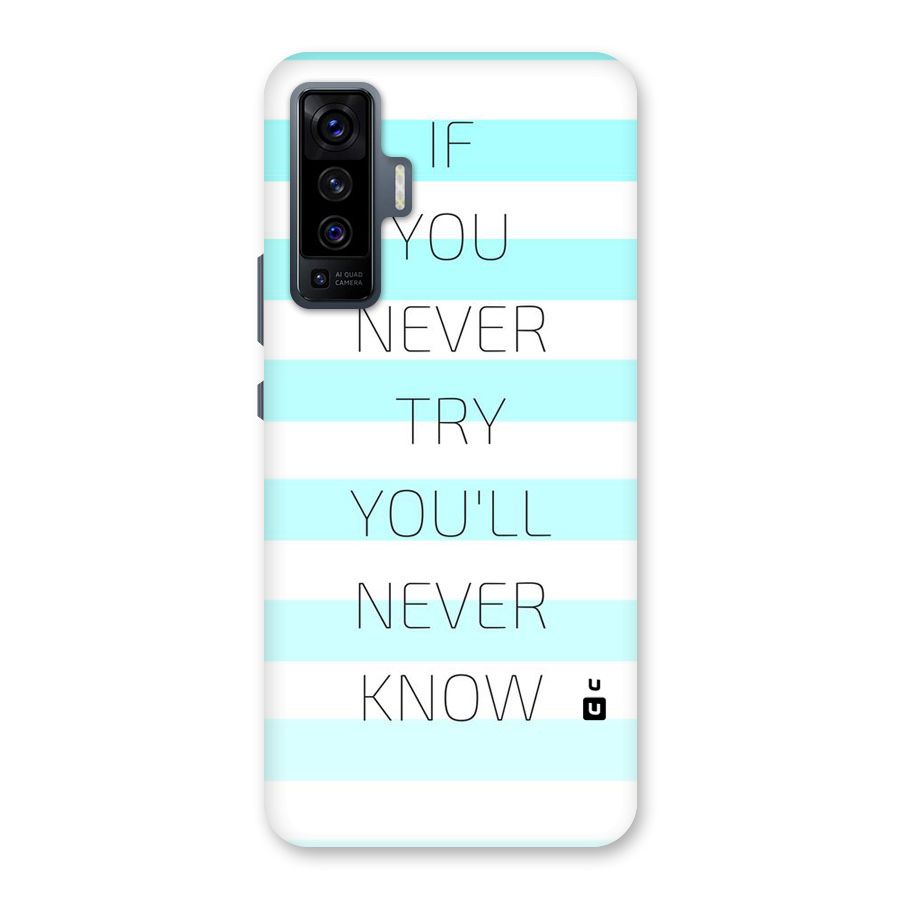 Try Know Back Case for Vivo X50