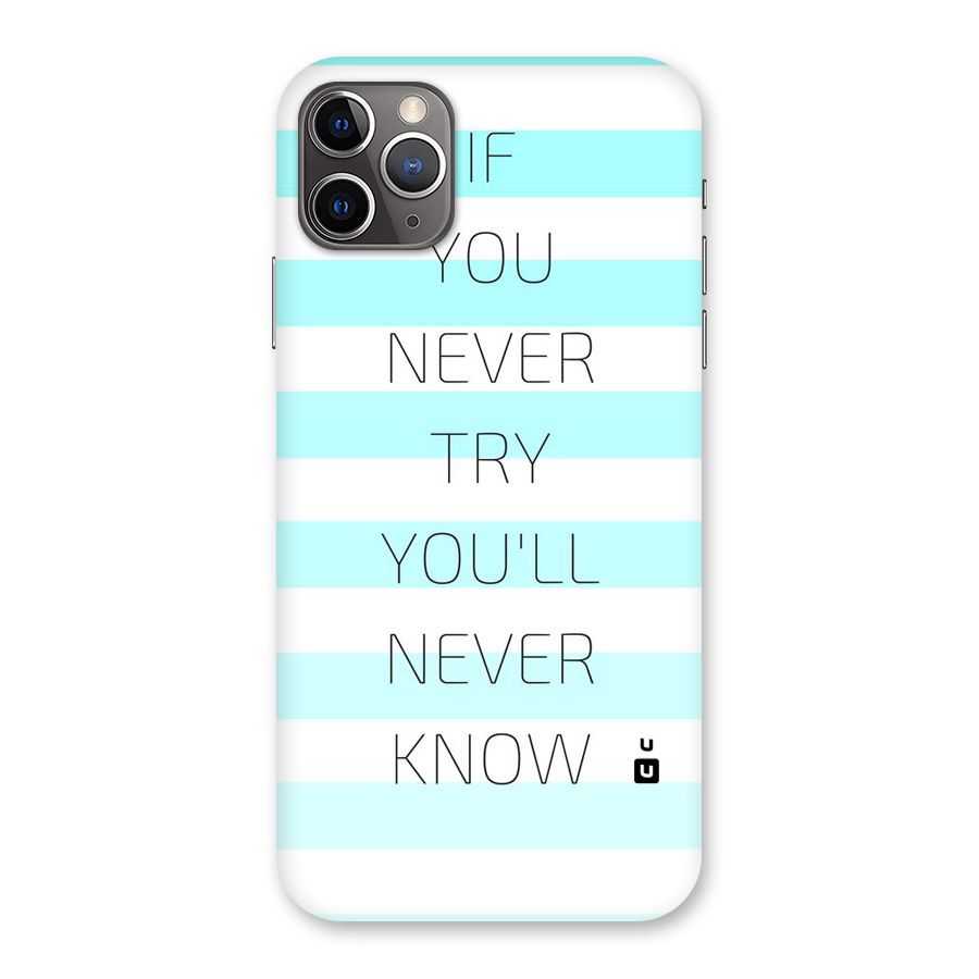 Try Know Back Case for iPhone 11 Pro Max