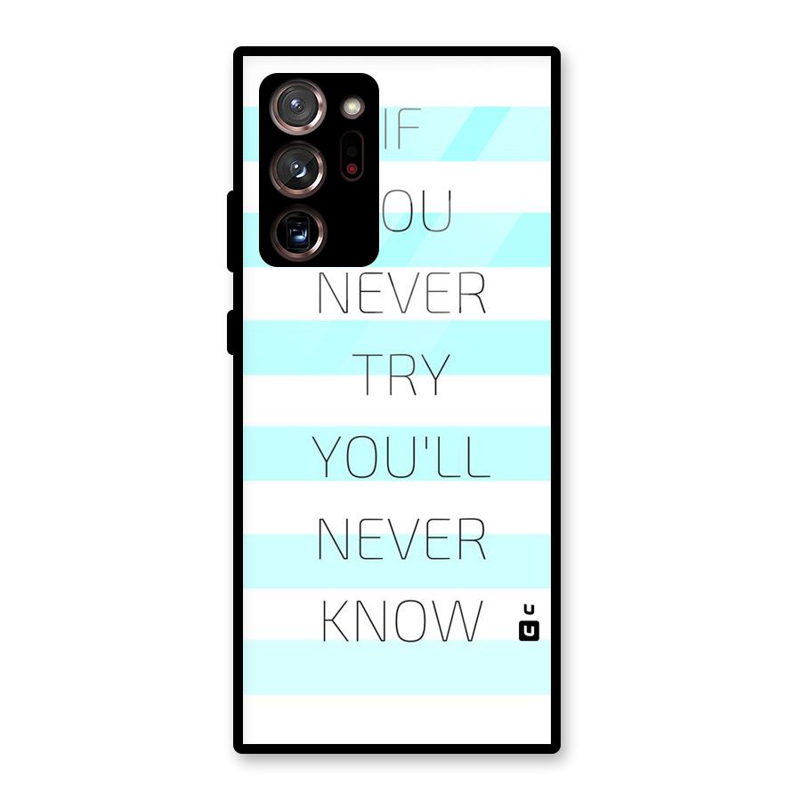 Try Know Glass Back Case for Galaxy Note 20 Ultra