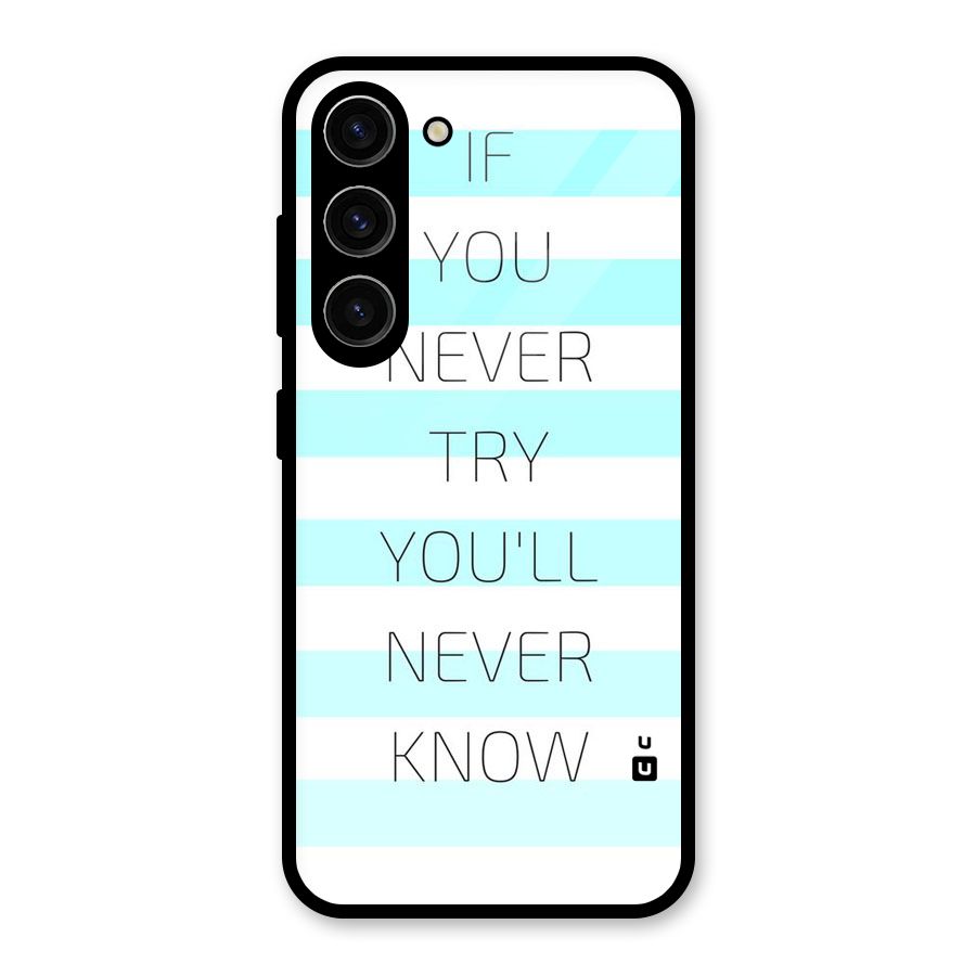 Try Know Glass Back Case for Galaxy S23