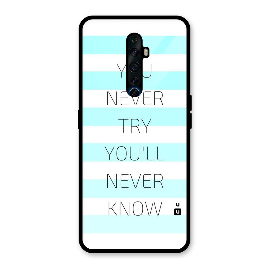 Try Know Glass Back Case for Oppo Reno2 Z