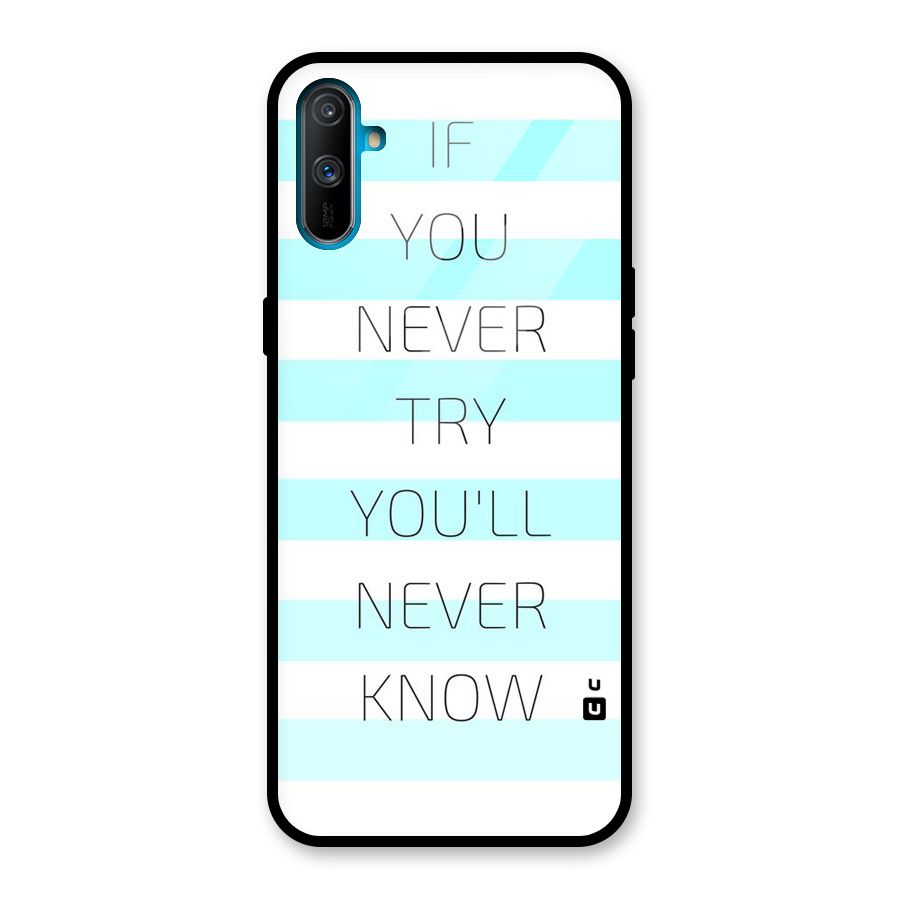 Try Know Glass Back Case for Realme C3