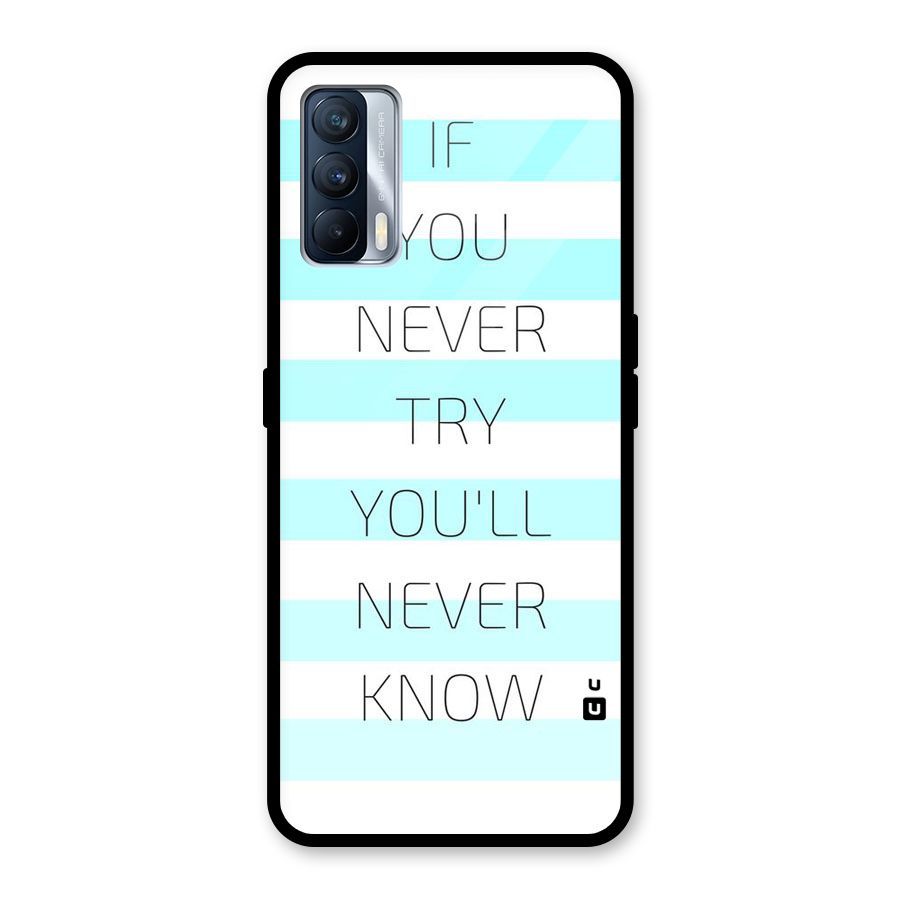 Try Know Glass Back Case for Realme X7