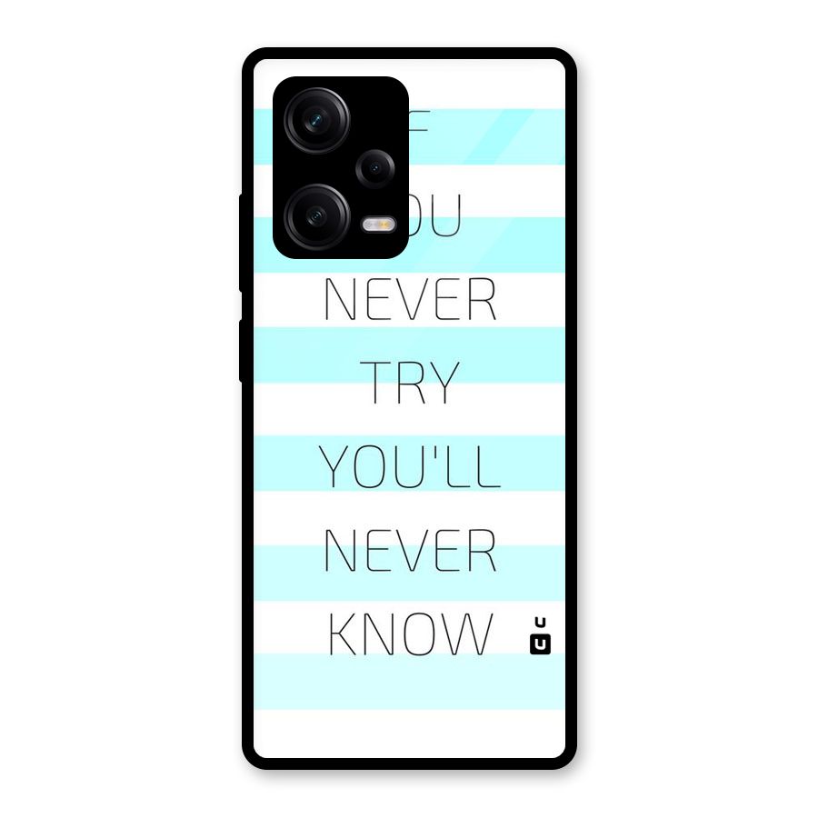 Try Know Glass Back Case for Redmi Note 12 Pro