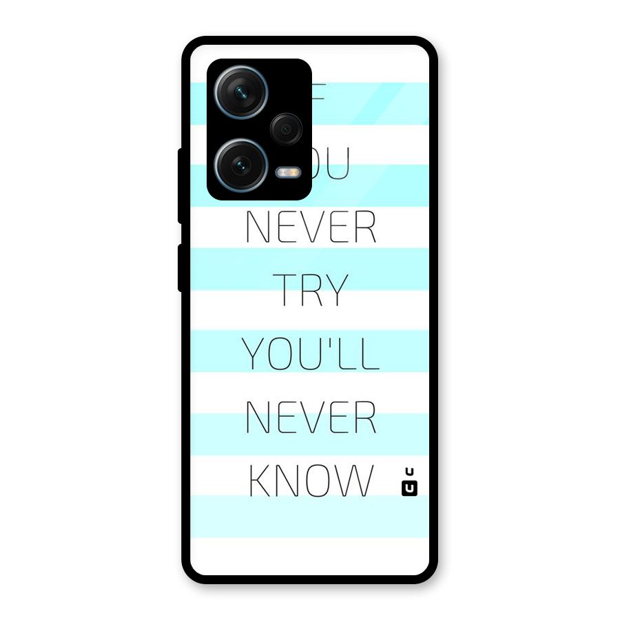 Try Know Glass Back Case for Redmi Note 12 Pro Plus 5G