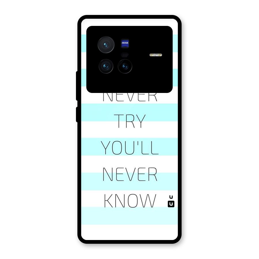 Try Know Glass Back Case for Vivo X80
