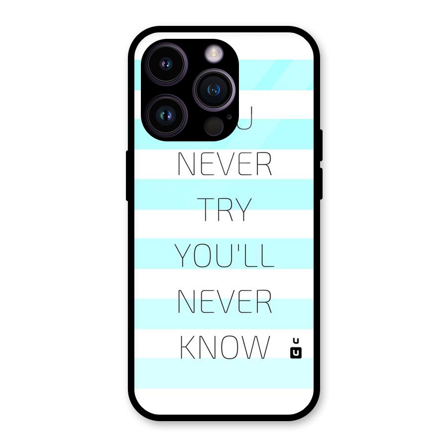 Try Know Glass Back Case for iPhone 14 Pro