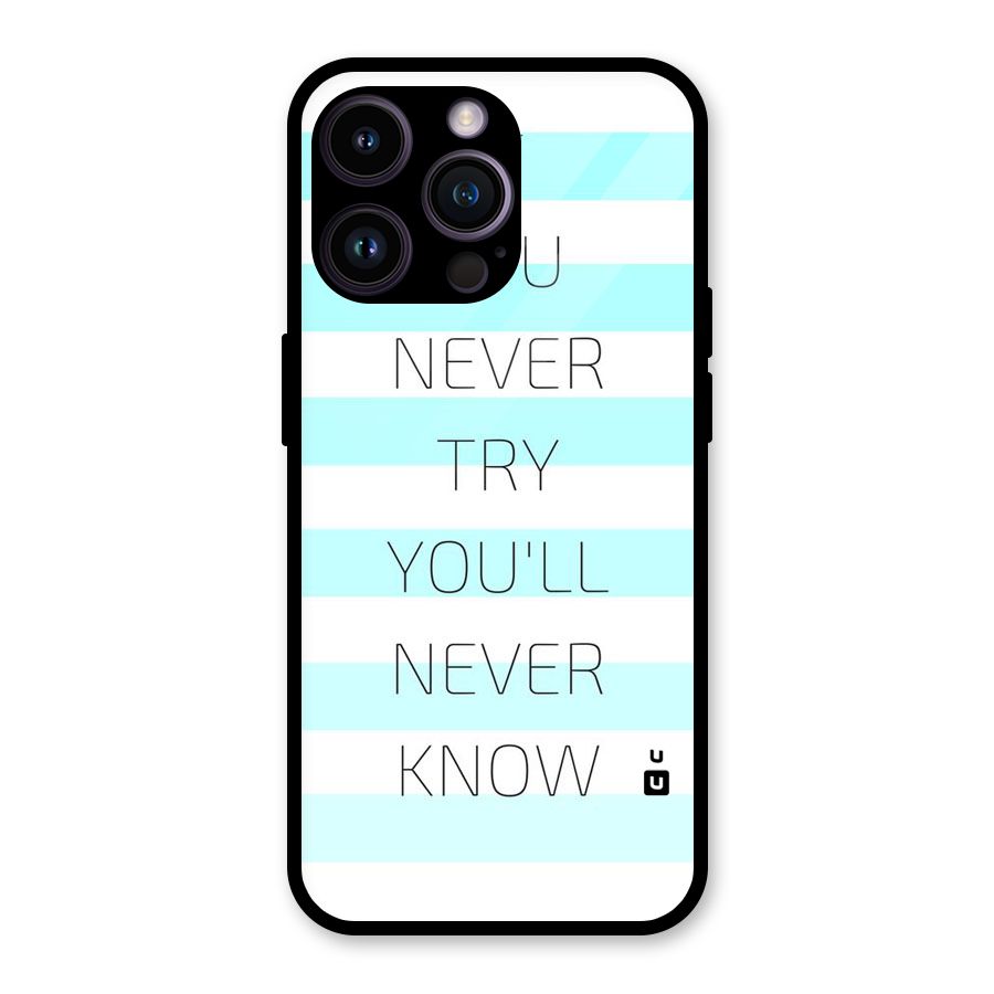 Try Know Glass Back Case for iPhone 14 Pro Max