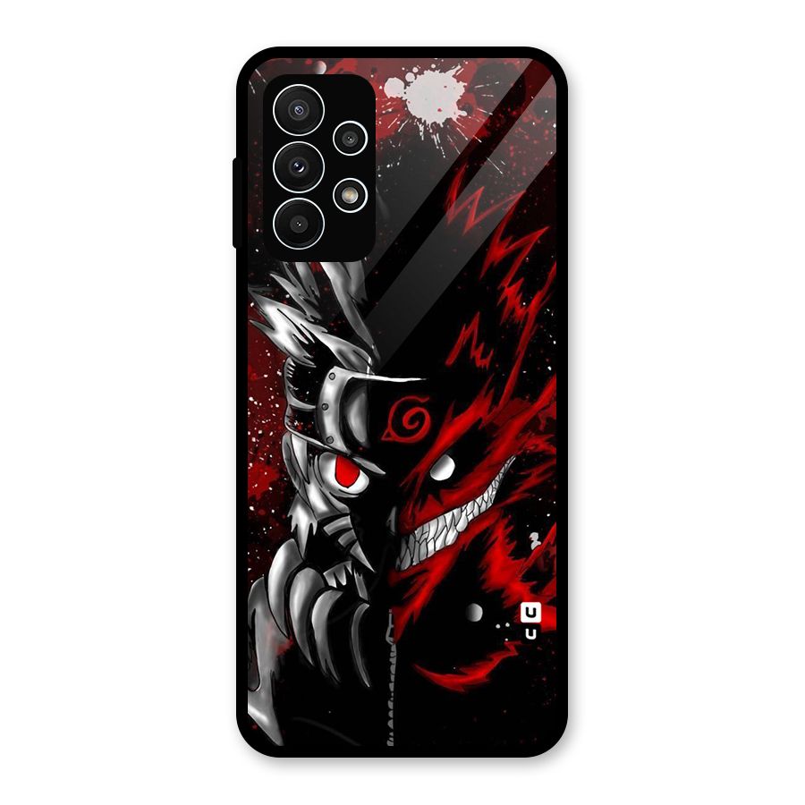 Two Face Naruto Glass Back Case for Galaxy A23
