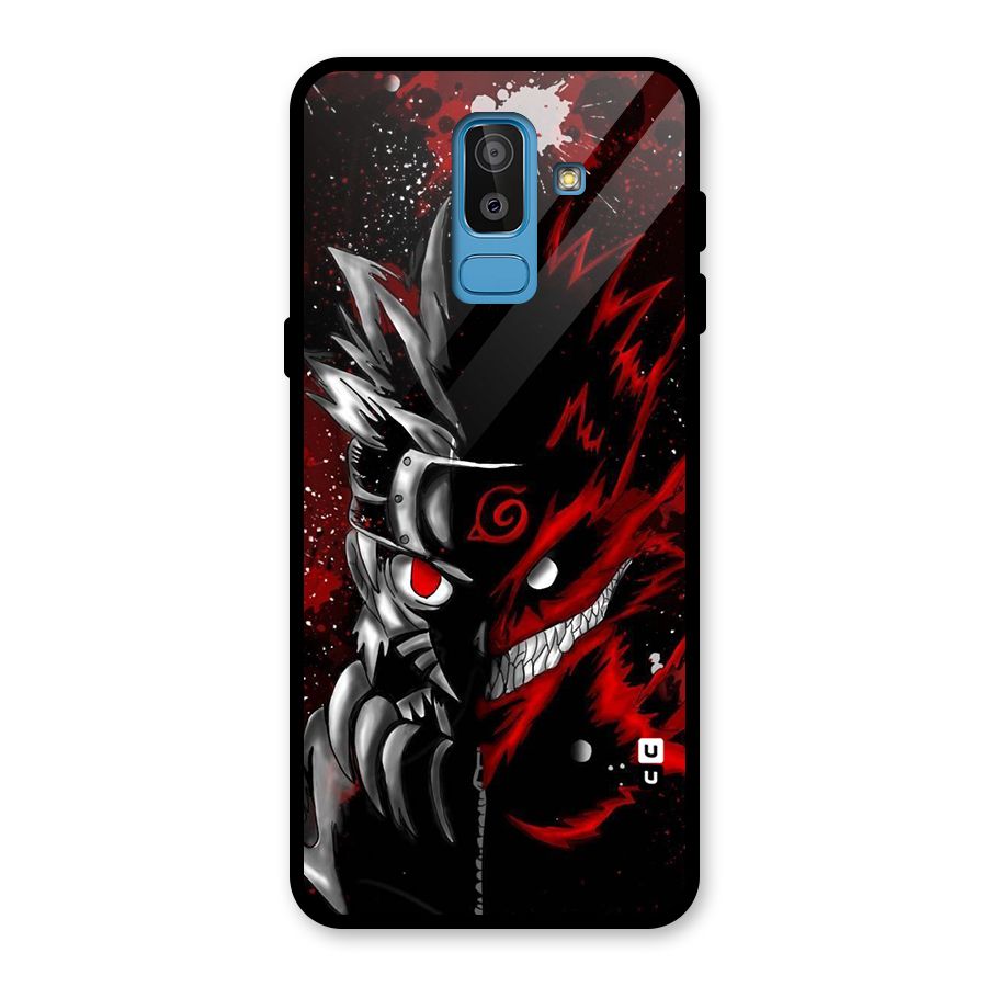 Two Face Naruto Glass Back Case for Galaxy J8