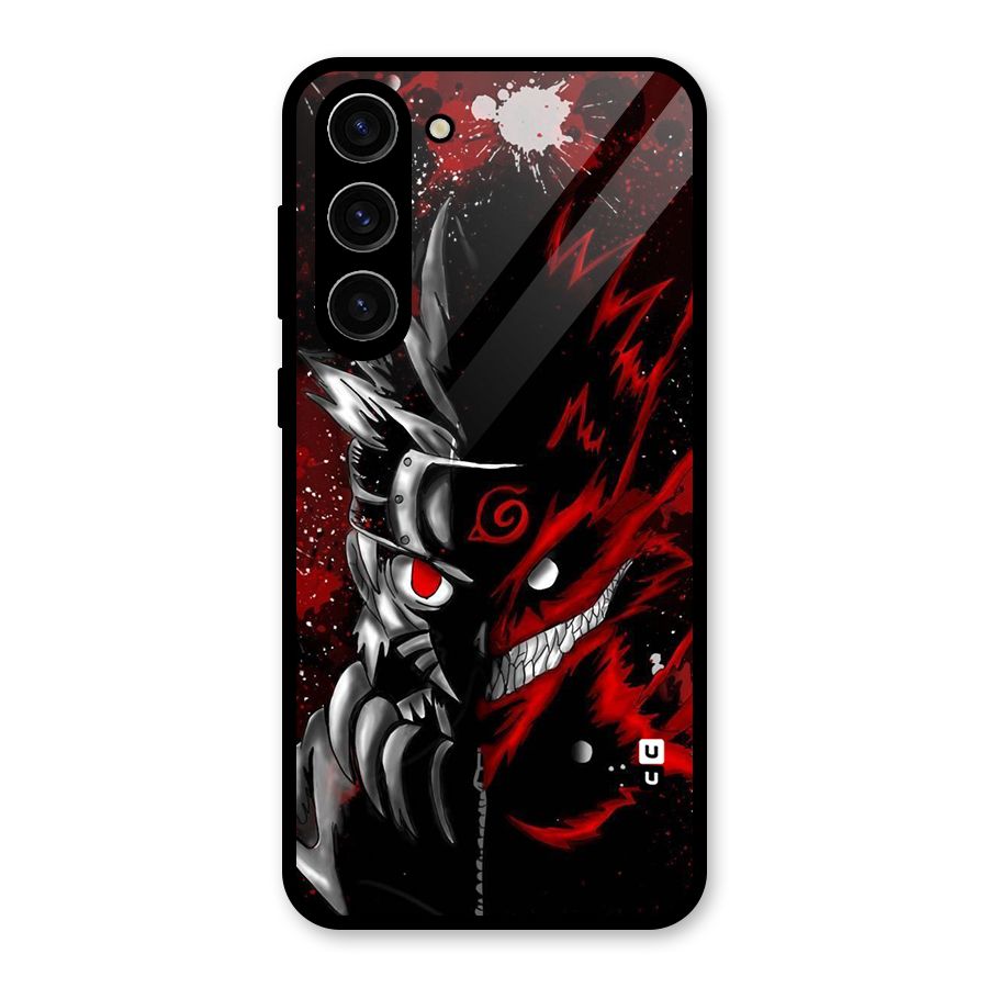 Two Face Naruto Glass Back Case for Galaxy S23 Plus