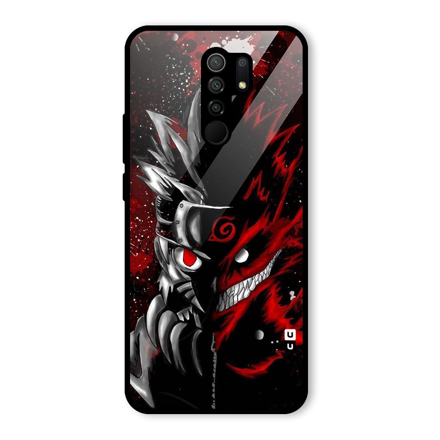 Two Face Naruto Glass Back Case for Redmi 9 Prime
