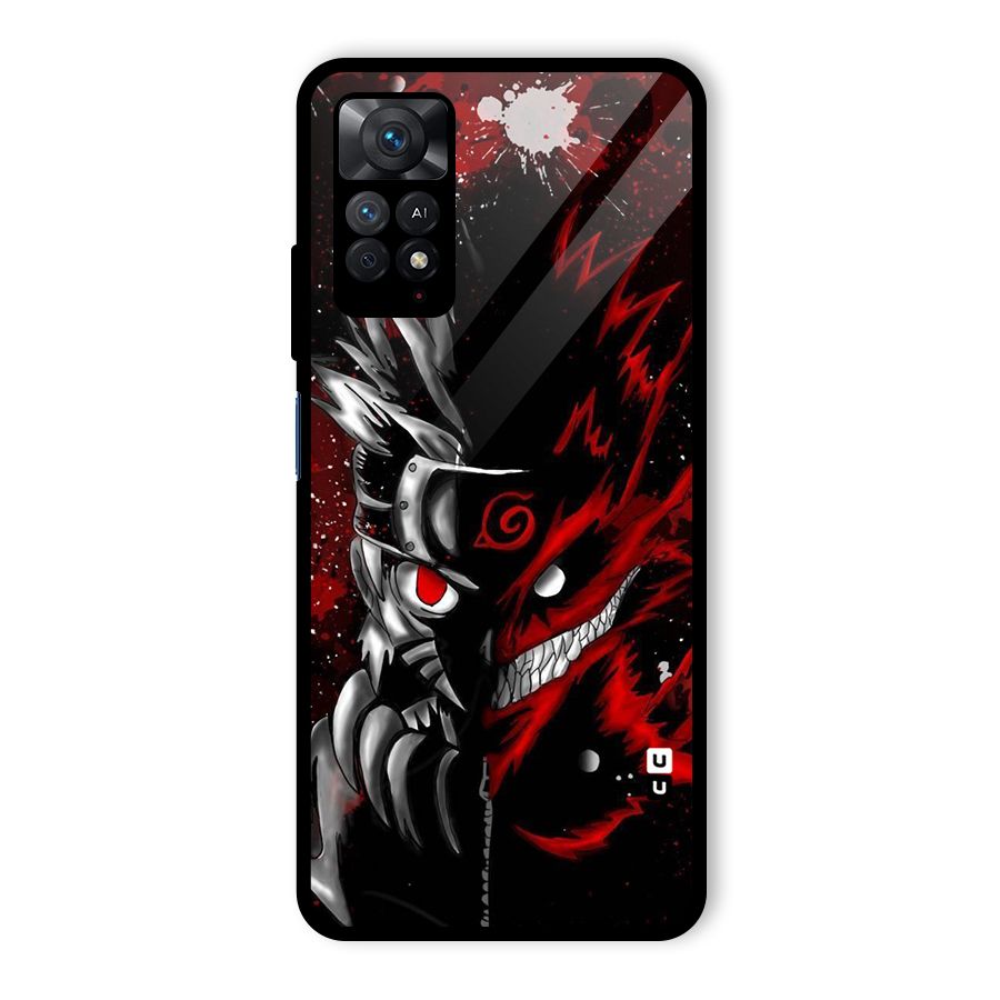 Two Face Naruto Glass Back Case for Redmi Note 11 Pro