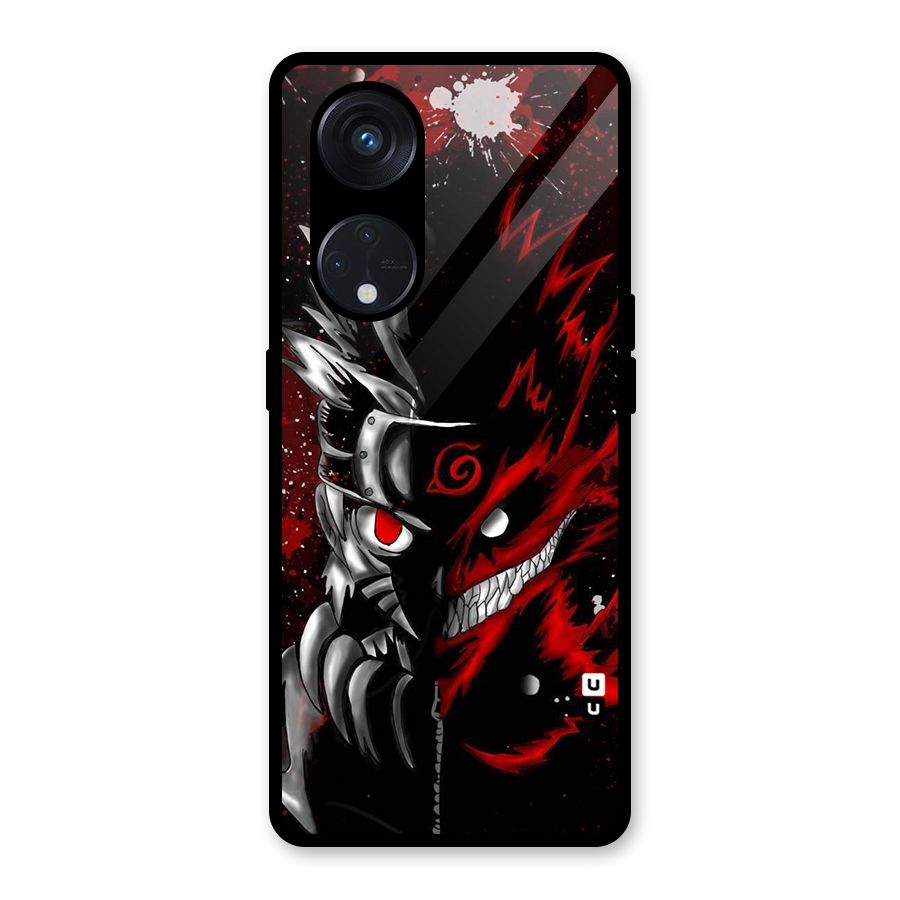 Two Face Naruto Glass Back Case for Reno8 T 5G