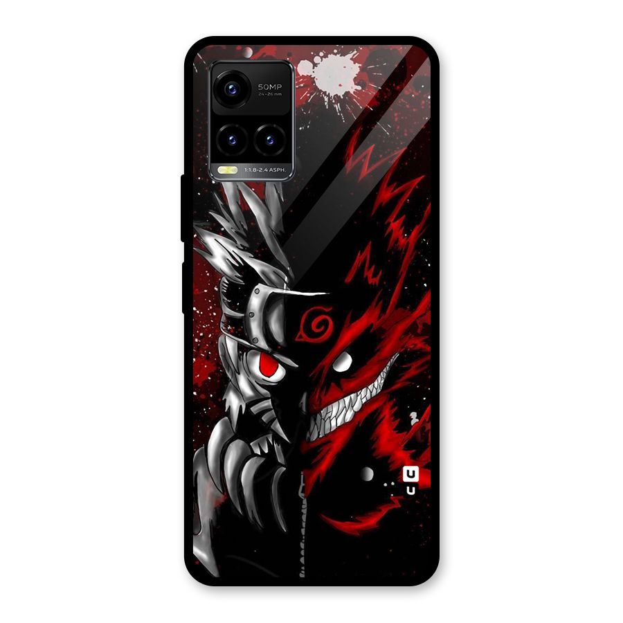Two Face Naruto Glass Back Case for Vivo Y21T